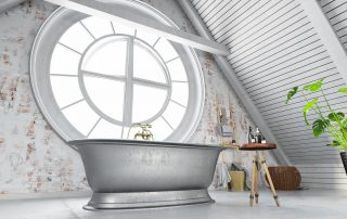 Ideas de baños gris y blanco